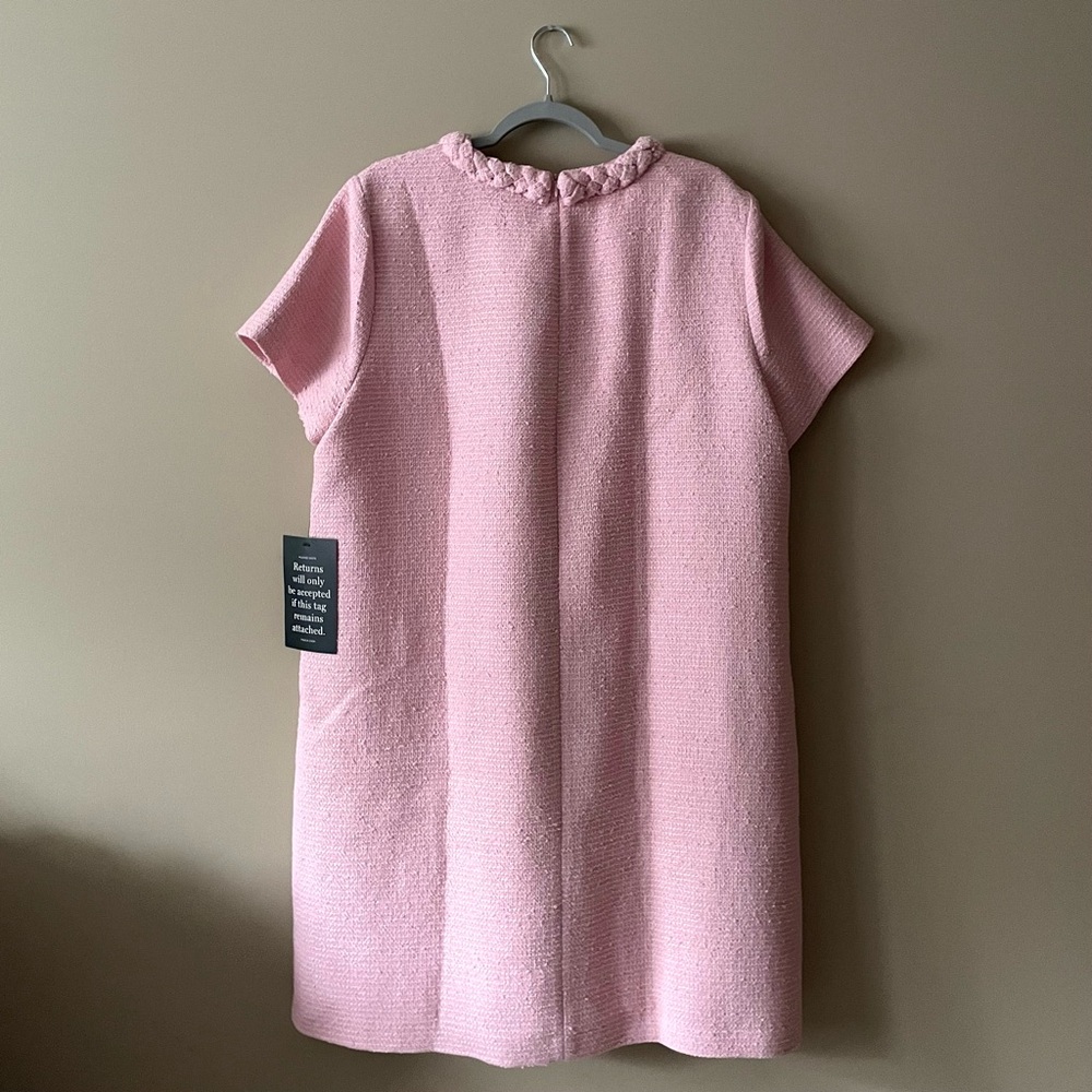 NWT Tuckernuck Jackie tweed dress pink salt XXXL Old Money garden party preppy - Picture 9 of 11